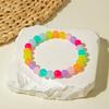 Pulsera sencilla de moda transfronteriza europea y americana con cuentas Diseño de dopamina Pulsera acrílica Venta al por mayor