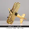 Modelo de Avión Retro Artesanía de Hierro Adornos de Decoración para el Hogar Gabinete de Vino Entrada de la Sala de Estar Decoración Accesorios para Fotos