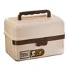 Caja de Almacenamiento de Contraseñas Caja de Almacenamiento para Valiosos en Coche y Hogar Caja de Almacenamiento de Plástico con Cerradura Caja de Almacenamiento Portátil