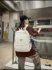 Mochila Retro de Grande Capacidade para Mulheres 2026 Nova Pequena de Nicho Cor Blocada Patchwork Bolsa de Ombro Duplo Toque de Luxo para Sair Viagem Bolsa Escolar