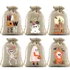 Transfronteiriço Novo Produto Halloween Festa Infantil Saco de Doces Abóbora Linho Cordão Saco de Doces Saco de Presente