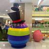 Escultura de plástico reforzado con fibra de vidrio, modelo de huevo de Pascua, centro comercial, belleza, accesorios de decoración Chen, bola gigante, bolsa de expresión, adornos grandes