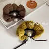 Lazo de Perlas de Lana para el Cabello Diadema Elástica de Gama Alta para Mujer 2025 Nueva Cuerda para el Cabello Adorno para la Cabeza