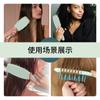 Cepillo para Champú Trenzado de Mango Largo, Peine Elástico para Cabello Rizado, Peine Suave, Cepillo de Masaje para Cuero Cabelludo de Limpieza del Hogar, Cepillo para Champú
