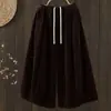 Pantalones de pana de pierna ancha para mujer, estilo otoño 2026, pantalones de algodón acanalado, pantalones de linterna artísticos adelgazantes holgados