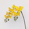 Flor Artificial Mini Phalaenopsis de 64CM Flor Falsa Flor Individual Decoración Floral para Mesa de Comedor Sala de Estar del Hogar Lujo Ligero Gama Alta