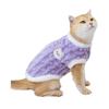 Ropa para Gatos Anti-pelusa Ropa de Otoño e Invierno Engrosada Cálida Polar Marioneta Gato Azul Gato Madre Gatito Ropa Linda para Mascotas