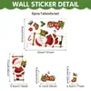 Pegatinas de Interruptor para Sala de Estar y Dormitorio de Papá Noel PVC Autoadhesivas Decoración del Hogar Transfronteriza Dibujos Animados Nieve Atmósfera Popular Pegatinas de Pared
