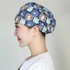 Gorro Quirúrgico Transfronterizo Algodón Color Sólido Correa Estampada Ajustable Unisex para Enfermera de Quirófano Gorro para Odontólogo Oral