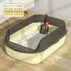 Caixa de Areia para Gatos Totalmente Semi-Fechada Anti-Salpicos Camada Dupla Banheiro para Filhotes Suprimentos para Gatos Anti-Salpicos 50cm Tamanho Extra Grande