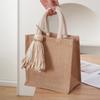 Pingente de bolsa de borla de palha estilo nórdico faça você mesmo decoração de orelha pendurada em tecido puro à mão sapatos e chapéus materiais de decoração para casa