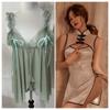 Pijama sexy para mujer estilo deseo puro encaje ropa interior seda de hielo emocional alto sentido tirantes camisón 2023 nueva ropa para el hogar