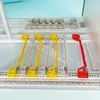 Chasis CPCI Agujero Redondo Guía de Plástico Riel Transversal de Cabeza Ancha Codificable Riel de Barra Accesorios de Viga de Ranura para PCB Agujero Redondo