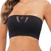 Top Tubo Sem Costura Peça Única para Mulheres, Costas Nuas, Anti-Exposição, Cor Sólida, Roupa Íntima Camada Base, Top Tubo Costas Nuas, Design Peça Única
