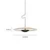 Luminária pendente minimalista italiana de aço inoxidável para quarto, com cabeça prateada e holofote inteligente, compatível com o aplicativo Mi Home, livre de liga metálica