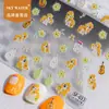 Céu Fofo Dopamina 6D Relevo Tridimensional Adesivo de Arte para Unhas Fruta Pera da Neve Meu Pequeno Pônei Adesivo de Unha DIY Desenho Animado
