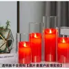 Portavelas Creativo, Adorno Transparente de Vidrio de Borosilicato Alto, Portavelas Romántico, Decoración para el Hogar Estilo Europeo, Jarrón de Vidrio, Taza para Velas de Aromaterapia