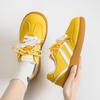 Versão Coreana 2025 Outono e Verão Novo Estilo Tênis Inspirados em Chanel Alto Valor Tendência Versátil Estudante Sapatos Brancos Sapatos de Treino Alemães Sapatos Femininos