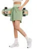 Shorts deportivos finos de verano para mujer Lulu, talla grande 100 kg para mujeres de talla grande, de cintura alta, de secado rápido, para correr, entrenamiento, fitness y yoga