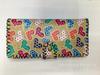 Nueva cartera de impresión hecha a mano escénica para estudiante mujer graffiti retro estilo étnico PU