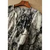 Vestido Largo de Manga Larga con Estampado de Pintura a Tinta, Estilo Francés Elegante, Nicho, Maduro, Moda, Nuevo Otoño 2026