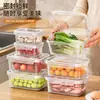 Caixa de armazenamento de frutas de grande capacidade de grau alimentício, caixa especial para freezer selada para geladeira com tampa de encaixe