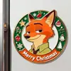 Zootopia Nick e Judy Ímãs Magnéticos para Geladeira Edição de Natal Ímãs Magnéticos Acrílicos de Alto Valor para Geladeira