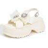 Sandalias de Suela Gruesa para Mujer 2026 Verano Nuevo Estilo Plataforma de Tacón Alto Moda de Gama Alta que Aumentan la Altura Zapatos de Mujer Versátiles Chanclas para Exteriores