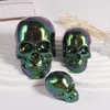 Amapola DIY Resina Vela Pequeño Calavera Llavero Colgante Calavera de Halloween Adorno Molde de Silicona