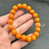 Pulseira de Contas Redondas de Jade Huanglong Atacado, Pulseira de Jade Quartizito, Pulseira Colar Estilo Vintage, Pulseira de Quartizito de Jade Amarelo, Pedra de Jade