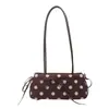 Bolsa Pequeña Cuadrada Fresca de Mano Estilo Coreano al por Mayor para Mujer 2026 Otoño Nuevo Bolso de Hombro Único con Lunares y Lazo Bolso de Axila de Moda