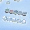 Pérola natural ostra plana redonda 2-4M joias de marisco branco com pedra