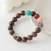 Pulseira de Sândalo e Ágata com Design Simples, Pulseira Versátil, Joia Elegante para Mulheres