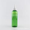 Botella de tapa puntiaguda verde de 200 ml, botella de tapa puntiaguda transparente, bote de aceite de boca puntiaguda de 200 ml, botella de pegamento, botella de esencia