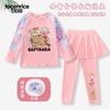 2025 Nuevo Traje de Baño Kapibala para Niñas de Manga Larga con Pantalones Divididos para Proteger del Sol