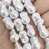 Pérolas Imitação Barrocas Rosa Japonês com Furo Reto, Contas de Vidro de Alta Qualidade em Formato Irregular, Fábrica de Origem, Acessórios para Joias Atacado
