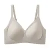 Base de maquillaje líquida invisible, sujetador sin costuras para mujer, sin aros, soporte lateral para el pecho, soporte suave, anti-flacidez, ropa interior fina para mujer