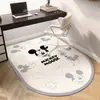 Tapete de Chão para Mesa e Cadeira de Desenho Animado Quarto Área de Estudo Cadeira de Penteadeira Tapete para Sala de Jogos Cadeira Giratória para Computador Tapete à Prova de Som