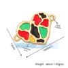 L58 M55 Acessórios para joias DIY micro-incrustados coração de pêssego lua animal borboleta rosto sorridente zircônia conexão