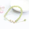 Pulsera de Jade Hetian Natural Guan Yu Agua Clara Jade Colgante de Paz Pulsera Joyería para Mujer Transmisión en Vivo Dropshipping S2051411