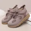 Zapatos de Tela del Viejo Pekín, Zapatos de Invierno de Terciopelo Engrosados Cálidos para Madres, Zapatos Antideslizantes para Caminar para Personas de Mediana Edad y Mayores, Cómodos Zapatos Casuales de Algodón