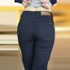 Pantalones de Pierna Recta Ajustados de Alta Gama para Hombre, Novedad Primavera y Otoño 2026, Casual de Negocios, Pantalones Largos Azul Oscuro para Hombre