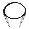 JSJ Jinshan Ângulo 6.35mm Linha de Áudio 6.5RST Grande Três Vias Macho-Macho Reta Cotovelo Linha Estéreo