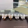Colar Fanjia de Alta Qualidade Banhado a Ouro Espesso Ouro Rosa Madrepérola Borboleta Novo Pingente Turquesa Azul Corrente para Clavícula para Mulheres