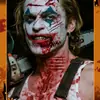 Combinação de Adesivos de Tatuagem com Elementos de Terror de Halloween Transfronteiriços, Maquiagem Assustadora e Engraçada, Estilo Atmosférico Cos Halloween