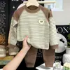 Conjunto de Roupa Íntima Infantil Outono Inverno Novo Roupa Térmica de Fleece para Meninos Blusa de Outono Calças de Outono Roupas para Meninas Pijama Quente para Bebê Roupas Infantis