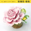 Flor Eterna de Cerámica Alfarería Amasada a Mano Flor Artificial Decoración del Hogar Escritorio Tocador Jingdezhen Ornamentos Pequeños Culturales y Creativos