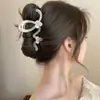 Pinza para el pelo de dibujos animados coreanos para mujer, pasador de lazo, pinza de tiburón exquisita de alta gama, tamaño grande para cabello grueso, accesorio para el cabello