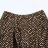 Novedad Verano 2026 Estilo Europeo y Americano Moda Versátil Cintura Alta Adelgazante Lunares Falda Asimétrica para Mujer 2553/102
