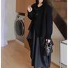 Estilo Cool e Sofisticado, Jaqueta Elegante e Feminina de Estilo Escuro, Conjunto de Duas Peças com Saia Longa Assimétrica para Mulheres, Coleção Outono/Inverno 2026